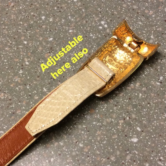 ALEXIS KIRK  GENUINE REPTILE BELT - Picture 3 of 4