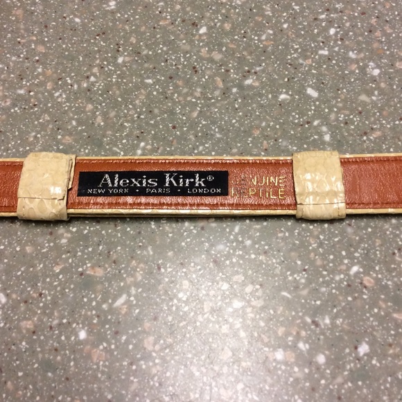 ALEXIS KIRK  GENUINE REPTILE BELT - Picture 4 of 4