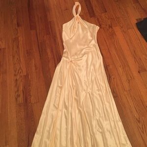 Long yellow ABS collection formal dress