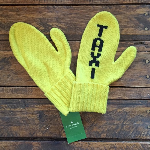 Kate Spade Taxi Mittens