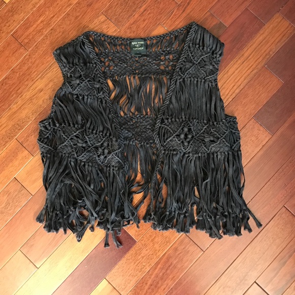 Topshop Kate Moss Collection Fringe Vest