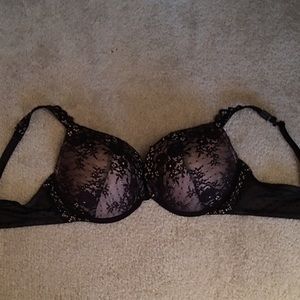 Victorias Secret Black Lace Bra