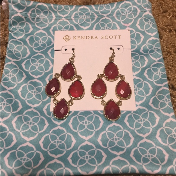 KS red earrings