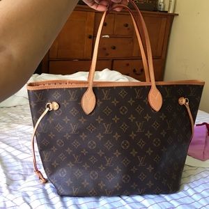 Louis Vuitton never full rose ballerine Mm