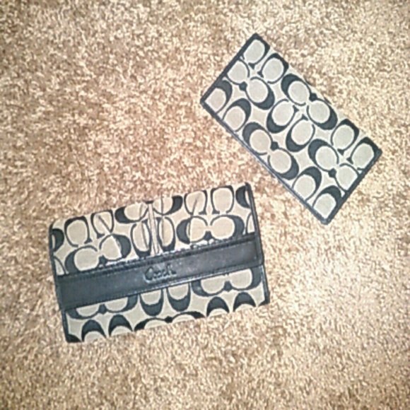 Coach wallet and checkbook cover