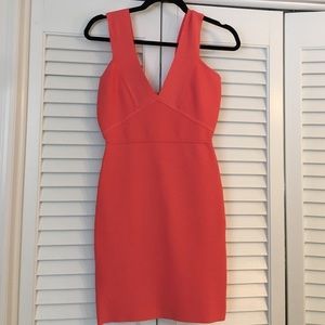 Coral BCBG body con dress