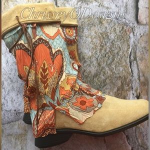 NEW, Suede Leather, Reworked Bootsπ