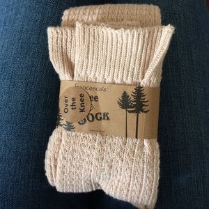 Over the knee knit socks