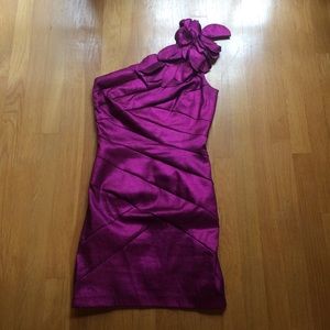 Jessica McClintock plum violet Mini Dress