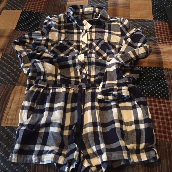 Arie one piece flannel PJ's. Size s/p CH