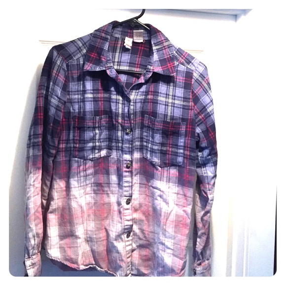 Ombre Flannel Shirt