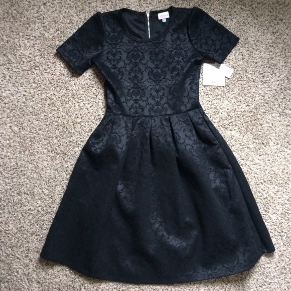 NWT LuLa Roe Amelia in Black Jacquard