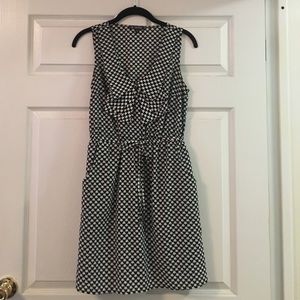 Black and white formal dress