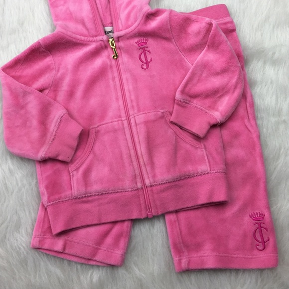 Juicy Couture pink velour tracksuit