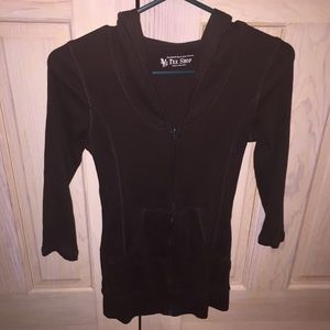 Fitted Ribbed Victoria's Secret Hoodie