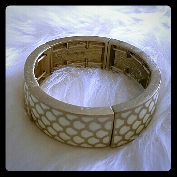 Lia Sophia Bangle in Goldtone and Ivory