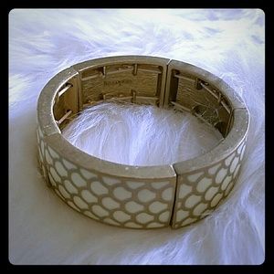 Lia Sophia Bangle in Goldtone and Ivory