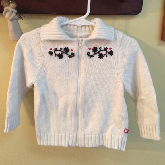 Toddler Girl's Zip Up Sweater (sz 24mo)