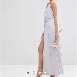 ASOS wedding crepe weap dress