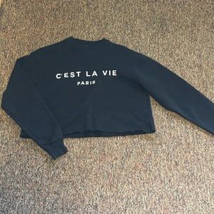 Brandy Melville cropped sweatshirt