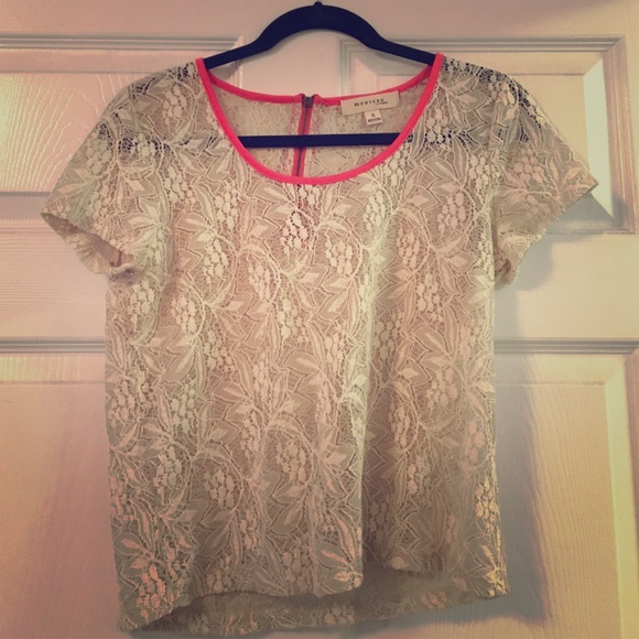 Sheer lace top