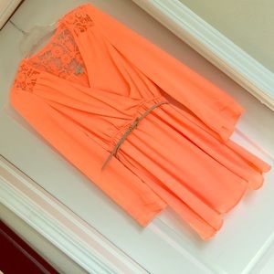 Gianni Bini Dresses - Beautiful neon belted dress! Gianni Bini Dresses - Beautiful neon belted dress!
