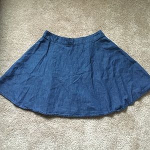 Dark denim skirt