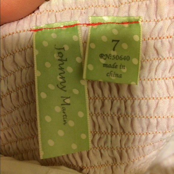 Size 7 Orange/White Halter Dress. MUST BUNDLE - Picture 4 of 4