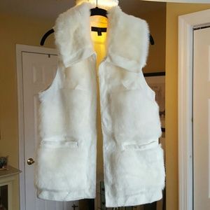 Faux Fur Winter White Vest