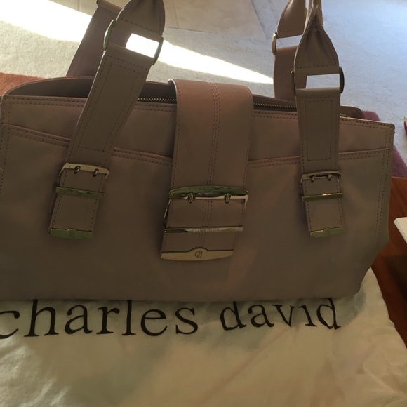 Light Lavender Leather Charles David Purse
