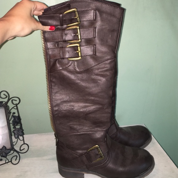 Madden Girl tall brown boots