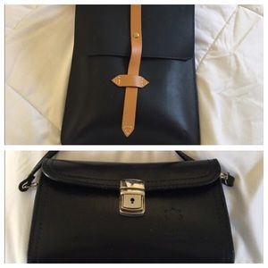 Bundle.. Two fabulous black leather purses