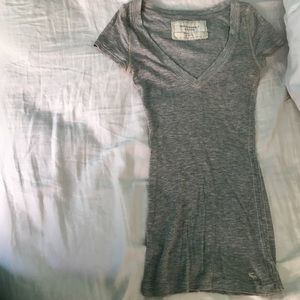 Abercrombie & Fitch kids grey tee too faced
