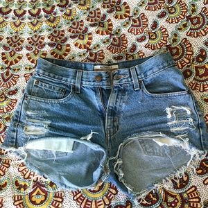 denim shorts