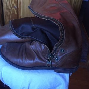 Steve Madden tall leather zip boot