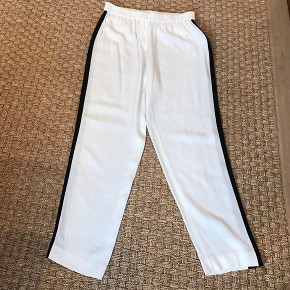 Kate Spade white tuxedo pants