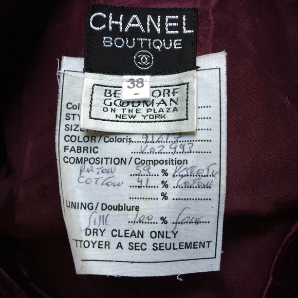 ❌SOLD❌ CHANEL vintage velvet high waist trousers - Picture 4 of 4