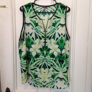 Jungle print top, Vince Camuto