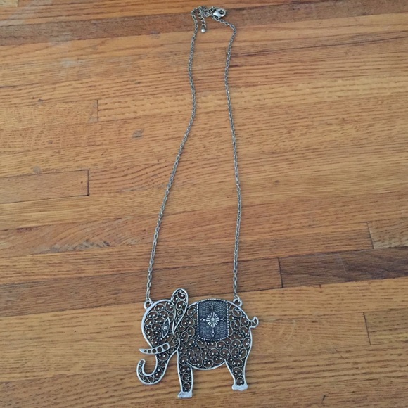 Elephant statement necklace