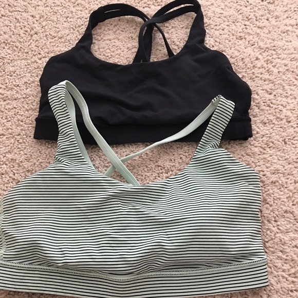 Lulu energy bras euc sz 8
