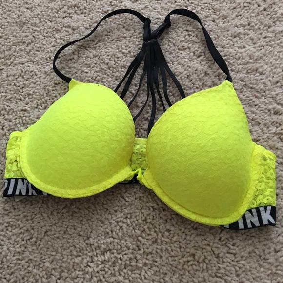 VS pink push-up front close bra 34-c