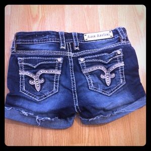 Rock revival jean shorts
