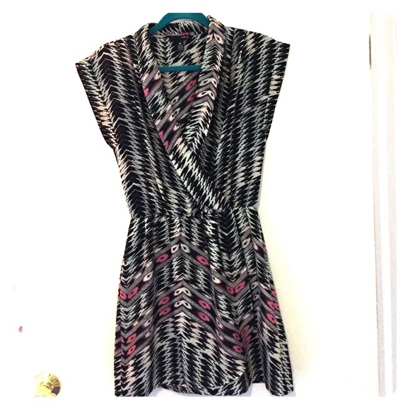 Aqua patterned dress