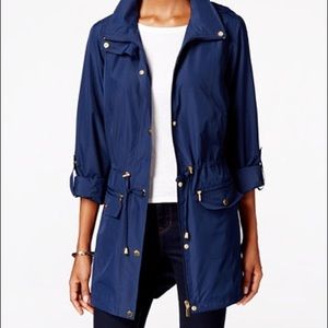 Blue anorak jacket