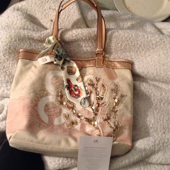 💖Coach💖 Audrey Natical Tote #17031🌴🐚