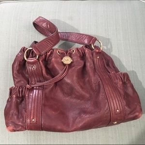 Michael Kors Maroon Leather Purse
