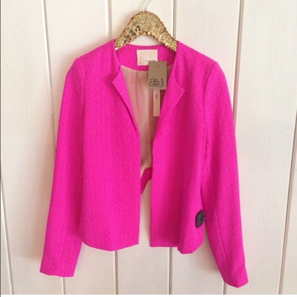 Neon pink blazer