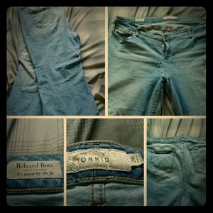 Torrid Relaxed Bootcut Disstressed Jeans