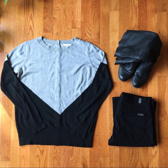 Stitch Fix Sweaters - Presley Colorblock Button-Back Sweater