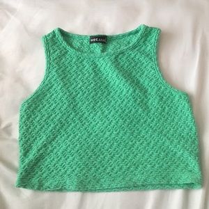 Sea Foam Green Crop Top